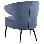 Современное мягкое кресло на металлических ножках Rakush Blue варинант исполнения - 4 | Loft Concept в Ульяновске