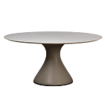 Стол обеденный круглый мраморный на бежевом основании Valedmir варинант исполнения - 1 | Loft Concept в Ульяновске