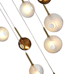 Люстра светодиодная с сферическими стеклянными плафонами Splatter варинант исполнения - 7 | Loft Concept в Ульяновске