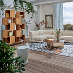 Приставной столик из массива манго Tom-tom Grey варинант исполнения - 4 | Loft Concept в Ульяновске