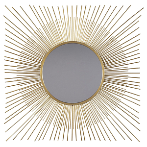 Зеркало-солнце круглое с золотыми лучам Sunrise