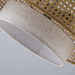 Подвесной светильник с декоративным поясом из плетеного бамбука Biuloggicu варинант исполнения - 8 | Loft Concept в Ульяновске