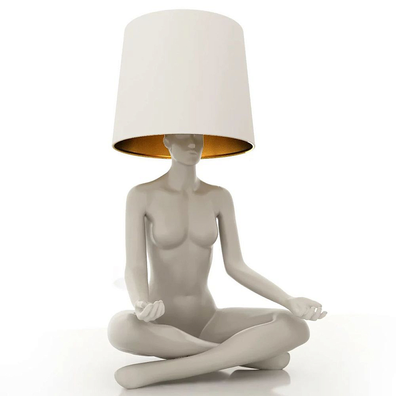 Лампа MANNEQUIN LAMP с абажуром телесный замок Глянцевый черный Черный матовый Глянцевый белый Белый матовый Серый матовый Золотой Красный в Ульяновске | Loft Concept 