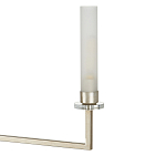 Люстра с 6-ю белыми матовыми плафонами из стекла в форме цилиндра Longitude варинант исполнения - 1 | Loft Concept в Ульяновске