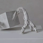 Скульптура «Окаменелый рост», Белый объект варинант исполнения - 2 | Loft Concept в Ульяновске