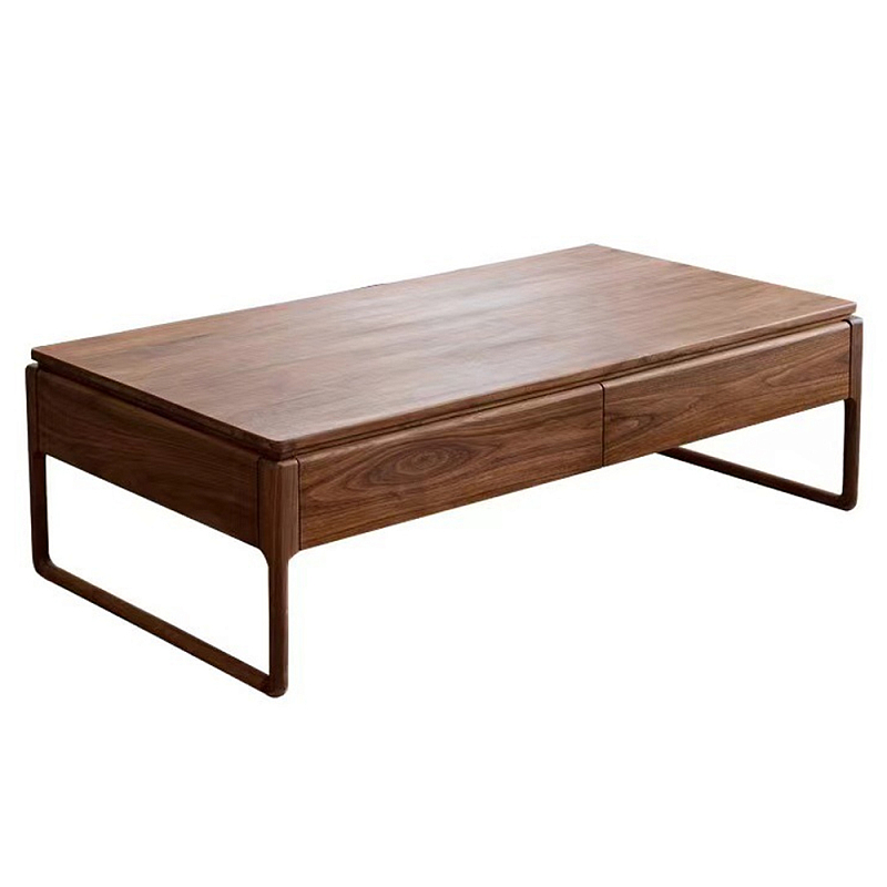 Кофейный стол из массива дерева с 4-мя ящиками Walnut Wood Table Орех Кофейный стол из массива дерева с 4-мя ящиками Walnut Wood Table Орех в Ульяновске | Loft Concept