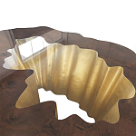 Кофейный стол Burl Exotic tree Coffee Table Black варинант исполнения - 3 | Loft Concept в Ульяновске