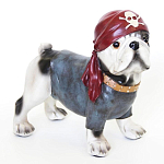Статуэтка собака в бандане Fashionable Dogs Pirate варинант исполнения - 1 | Loft Concept в Ульяновске