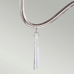 Люстра цвета никель с прозрачными стеклянными подвесками в форме капель Elstead Lighting варинант исполнения - 12 | Loft Concept в Ульяновске