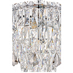 Люстра круглая с хрустальными подвесками на серебряном каркасе Roul Crystal Light варинант исполнения - 12 | Loft Concept в Ульяновске