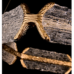 Люстра кольцевая с текстурным природным рисунком IceFlame варинант исполнения - 2 | Loft Concept в Ульяновске