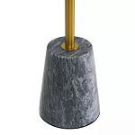 Кофейный столик круглый из мрамора серый Reliable Foundation варинант исполнения - 4 | Loft Concept в Ульяновске