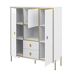 Буфет белый трёхдверный с двумя ящиками Antique Order варинант исполнения - 2 | Loft Concept в Ульяновске