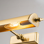 Светильник для картин цвета состаренная латунь с широким плафоном на прямоугольном основании Elstead Lighting варинант исполнения - 8 | Loft Concept в Ульяновске