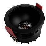 Встраиваемый спот светодиодный круглый черного цвета с углублением Ombra Lux  варинант исполнения - 4 | Loft Concept в Ульяновске