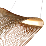 Подвесной светильник фигурный из деревянных прутьев Ecofriendly Light Source варинант исполнения - 4 | Loft Concept в Ульяновске