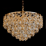 Люстра каскадная с подвесками в форме колец Galaxy of Light варинант исполнения - 3 | Loft Concept в Ульяновске