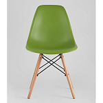 Пластиковый стул на ножках из массива бука Eames Green варинант исполнения - 4 | Loft Concept в Ульяновске