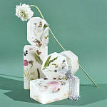 Шкатулка из эпоксидной смолы с цветами белая Epoxy Resin Flowers Box White варинант исполнения - 4 | Loft Concept в Ульяновске