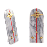 Сувенир Погон МВД из натурального камня мрамор Souvenir Epaulets варинант исполнения - 3 | Loft Concept в Ульяновске
