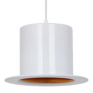 Подвесной светильник Pendant Lamp Banker Bowler Hat White I