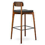 Барный стул из массива ясеня с обивкой из рогожки Elegant Ash варинант исполнения - 4 | Loft Concept в Ульяновске