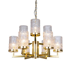 Люстра Estebe Glass Gold Chandelier 9