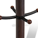 Вешалка коричневая с круглым основанием и черными металлическими крючками Industrial Metal Rust варинант исполнения - 2 | Loft Concept в Ульяновске