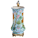 Ваза из фарфора с птицей на бронзовой ветке Garden of Eden варинант исполнения - 4 | Loft Concept в Ульяновске