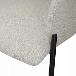 Стул мягкий с подлокотниками Chair Gray Upholstery Boucle варинант исполнения - 7 | Loft Concept в Ульяновске