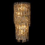 Бра с каскадом из прозрачного хрусталя и корпусом из металла цвета хром Constant Sparks варинант исполнения - 6 | Loft Concept в Ульяновске