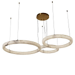 Люстра с 3-мя кольцами из натурального камня Minerals of Light варинант исполнения - 1 | Loft Concept в Ульяновске