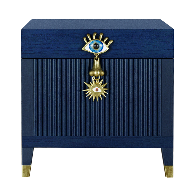 Сундук Eye Elsa Dreams Blue Синий Золотой Сундук Eye Elsa Dreams Blue Синий Золотой в Ульяновске | Loft Concept
