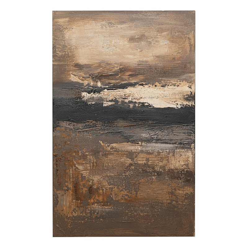 Картина DUSTY HORIZON Бежевый Коричневый Черный в Ульяновске | Loft Concept 