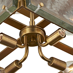 Потолочный светильник квадратный из толстого литого стекла Cast Glass варинант исполнения - 3 | Loft Concept в Ульяновске