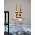 Кофейный столик стеклянный Elegant Lilac Glass Model варинант исполнения - 2 | Loft Concept в Ульяновске