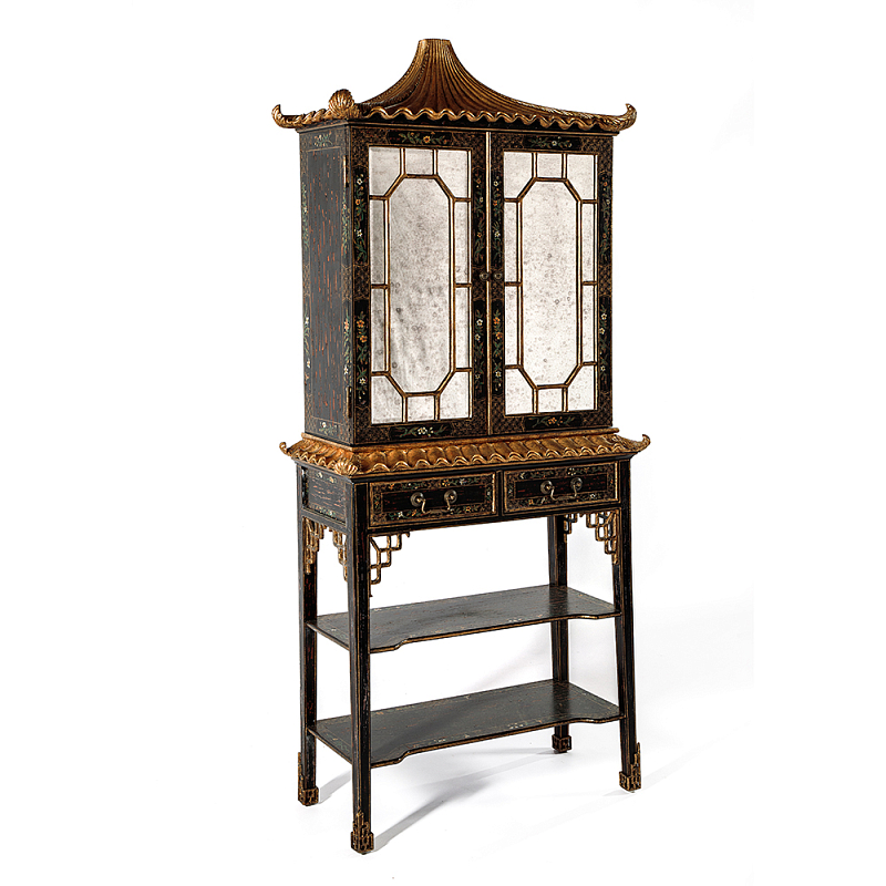 Витрина Palace Showcase Pagoda  Черный Золотой в Ульяновске | Loft Concept 