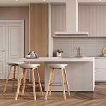 Барный стул на ножках из натурального дерева Boras White варинант исполнения - 8 | Loft Concept в Ульяновске