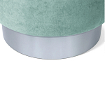 Пуф мятный велюр на металлическом основании Golden Belt варинант исполнения - 4 | Loft Concept в Ульяновске