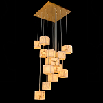 Люстра подвесная с квадратными плафонами из натурального камня Glowing Spheres варинант исполнения - 2 | Loft Concept в Ульяновске