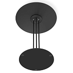 Стол журнальный с круглой бело-голубой столешницей из стекла White and Blue Marble варинант исполнения - 5 | Loft Concept в Ульяновске