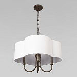 Люстра с белым текстильным абажуром Vitorino  варинант исполнения - 4 | Loft Concept в Ульяновске