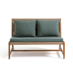 Садовый 2-х местный диван с каркасом из акации Green варинант исполнения - 6 | Loft Concept в Ульяновске