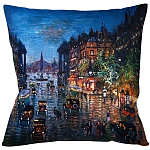 Подушка декоративная Ночной город Impressionism in Art варинант исполнения - 1 | Loft Concept в Ульяновске