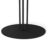 Стол журнальный с круглой бело-голубой столешницей из стекла White and Blue Marble варинант исполнения - 4 | Loft Concept в Ульяновске