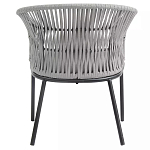 Кресло с декоративным плетением на спинке и подлокотниках Armchair Weaving варинант исполнения - 4 | Loft Concept в Ульяновске