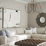 Люстра с состаренными резными элементами Big Graceful Profile варинант исполнения - 5 | Loft Concept в Ульяновске