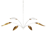 Люстра белая с плафонами в виде лепестков Delicate Flower варинант исполнения - 3 | Loft Concept в Ульяновске