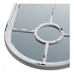 Зеркало-окно с арочным силуэтом в венецианском стиле Venetian White Mirror варинант исполнения - 2 | Loft Concept в Ульяновске