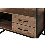 Стеллаж под TV в стиле лофт с открытыми полками и ящиками Urban Style Space варинант исполнения - 3 | Loft Concept в Ульяновске